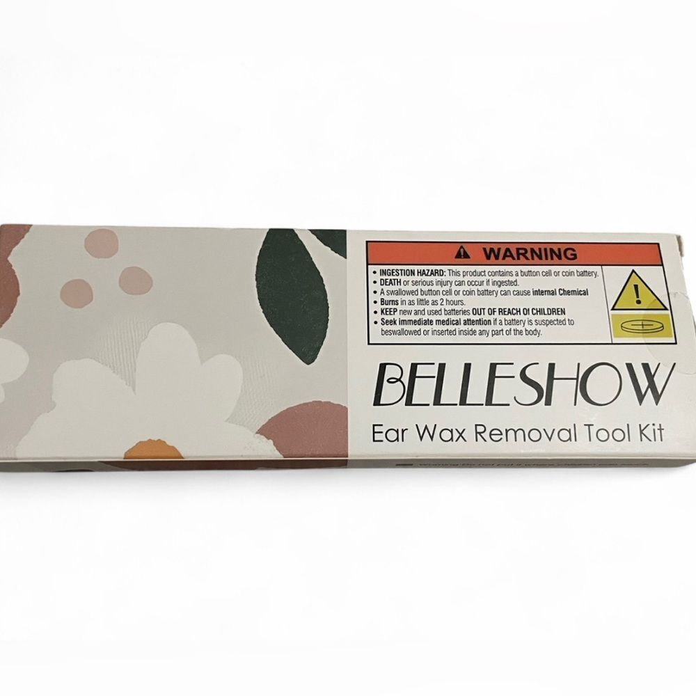 BELLESHOW Electric Ear Wax Removal Tool Kit with LED & Tips – New in Box